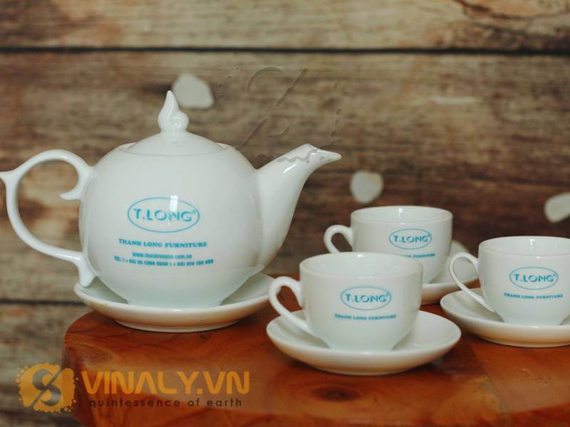 Bộ ấm trà in logo Thanh Long