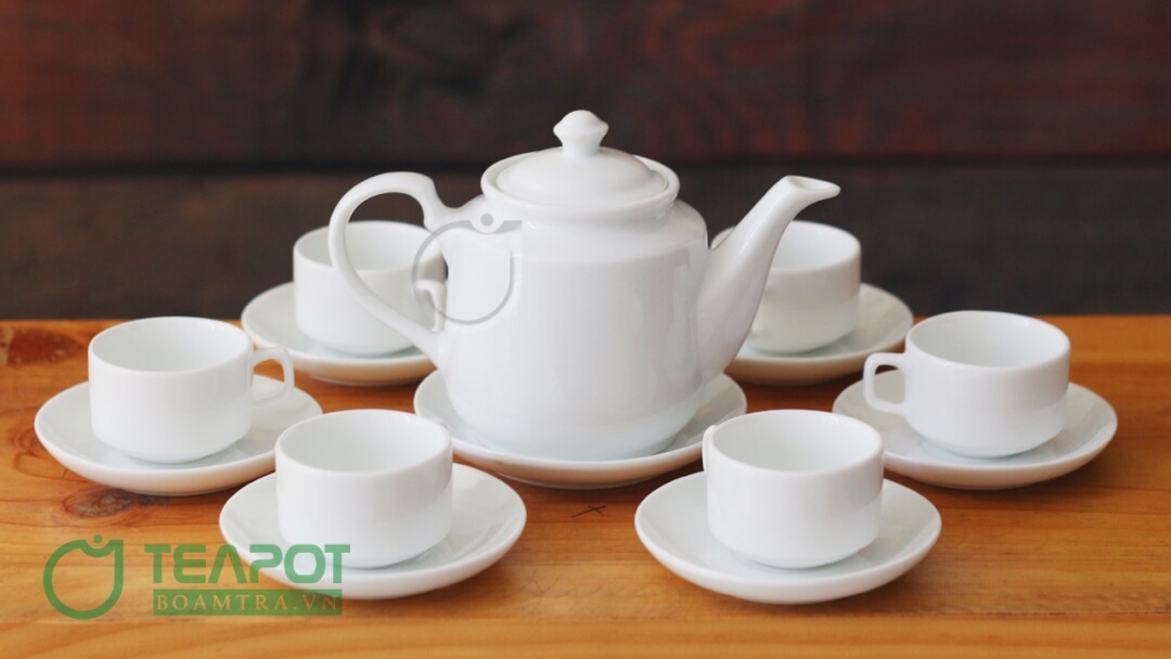 Dụng cụ pha trà - Ấm pha trà bằng sứ